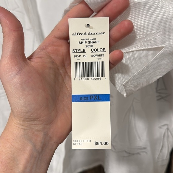 Alfred Dunner Two-in-One Nautical Layered Top – White – PXL - Picture 5 of 7